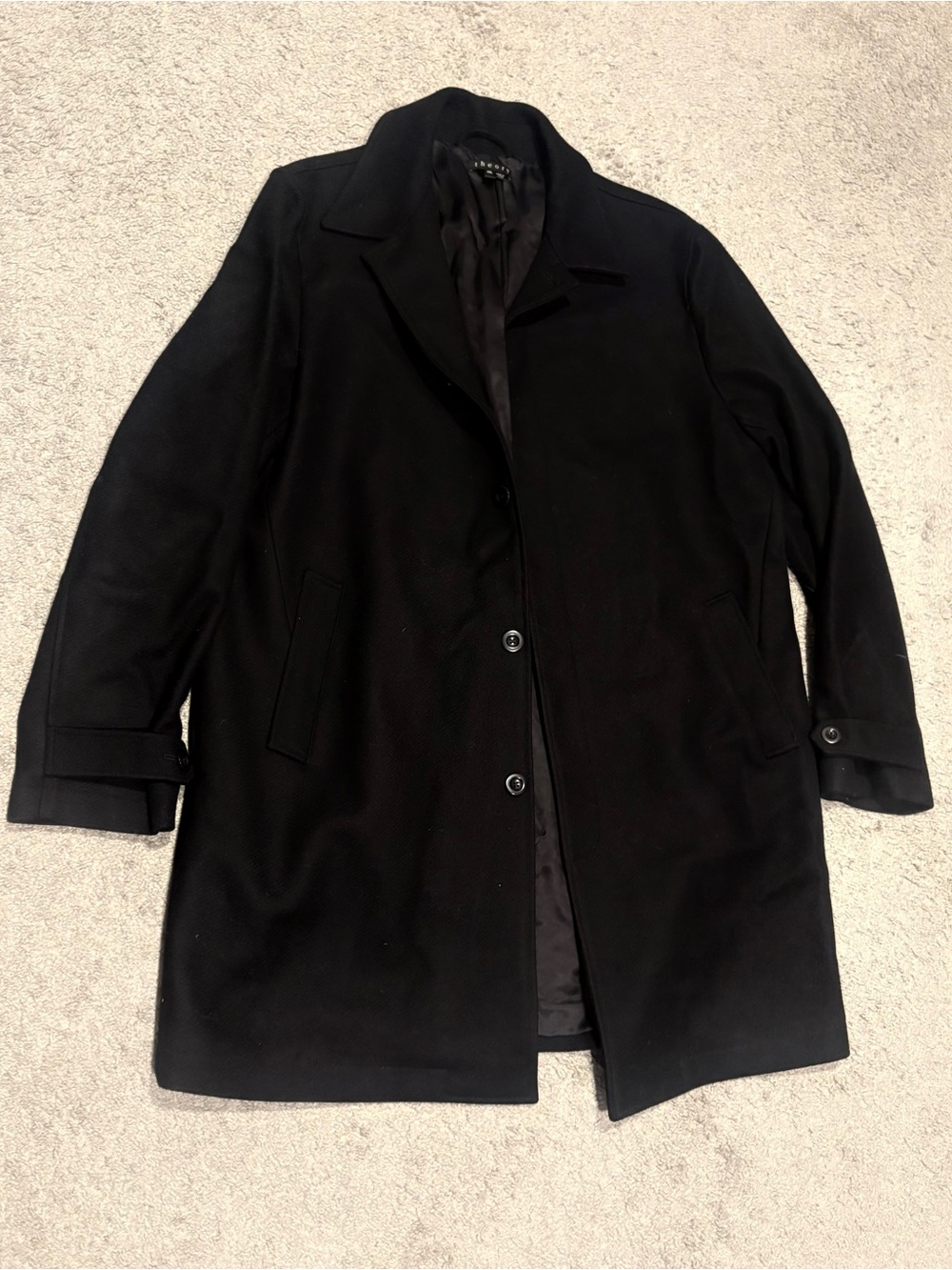 Throry Men’s Wool Cashmere Overcoat Size XXL